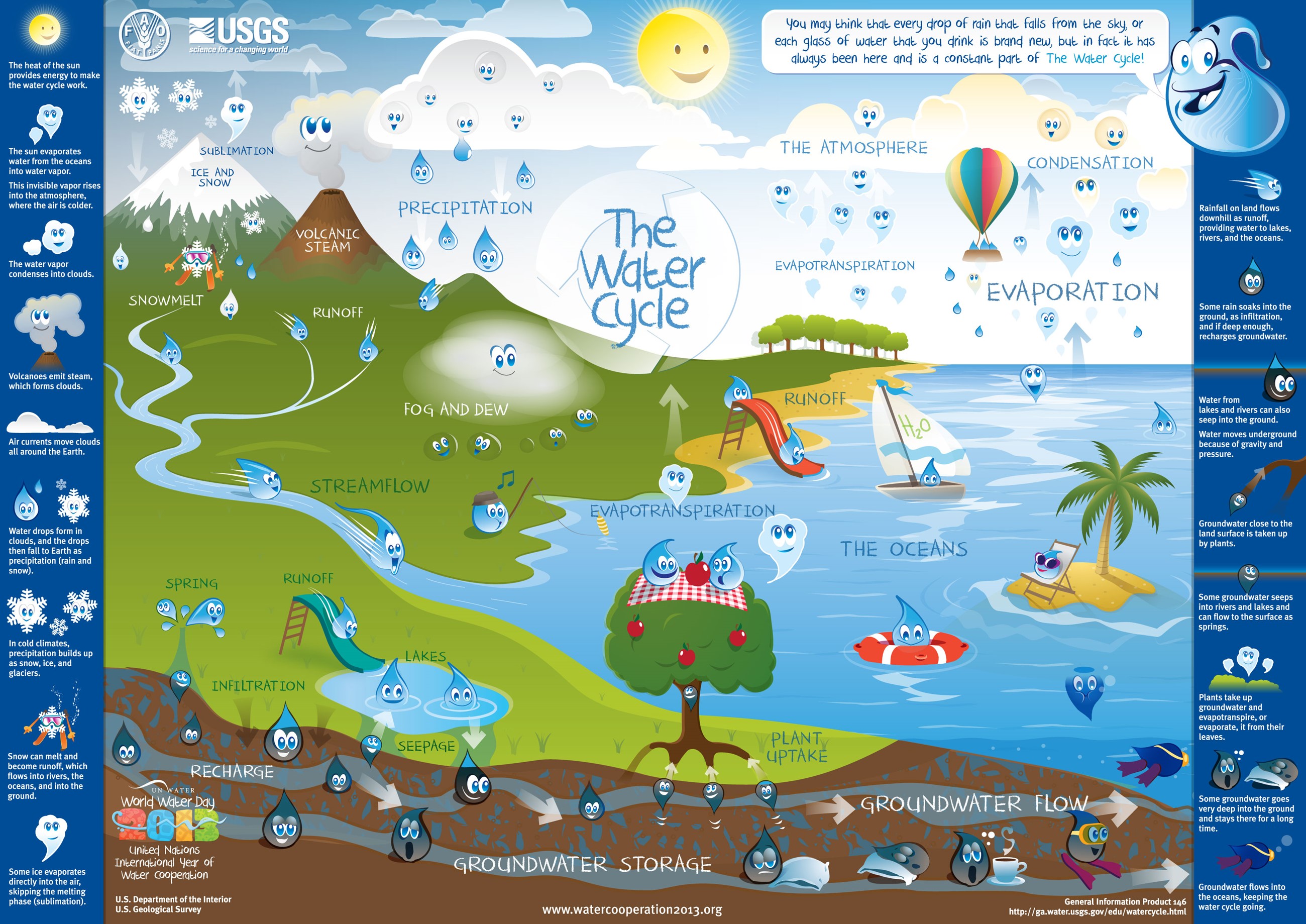 View The Water Cycle informational poster.
